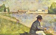 Sitzender Mann Georges Seurat
